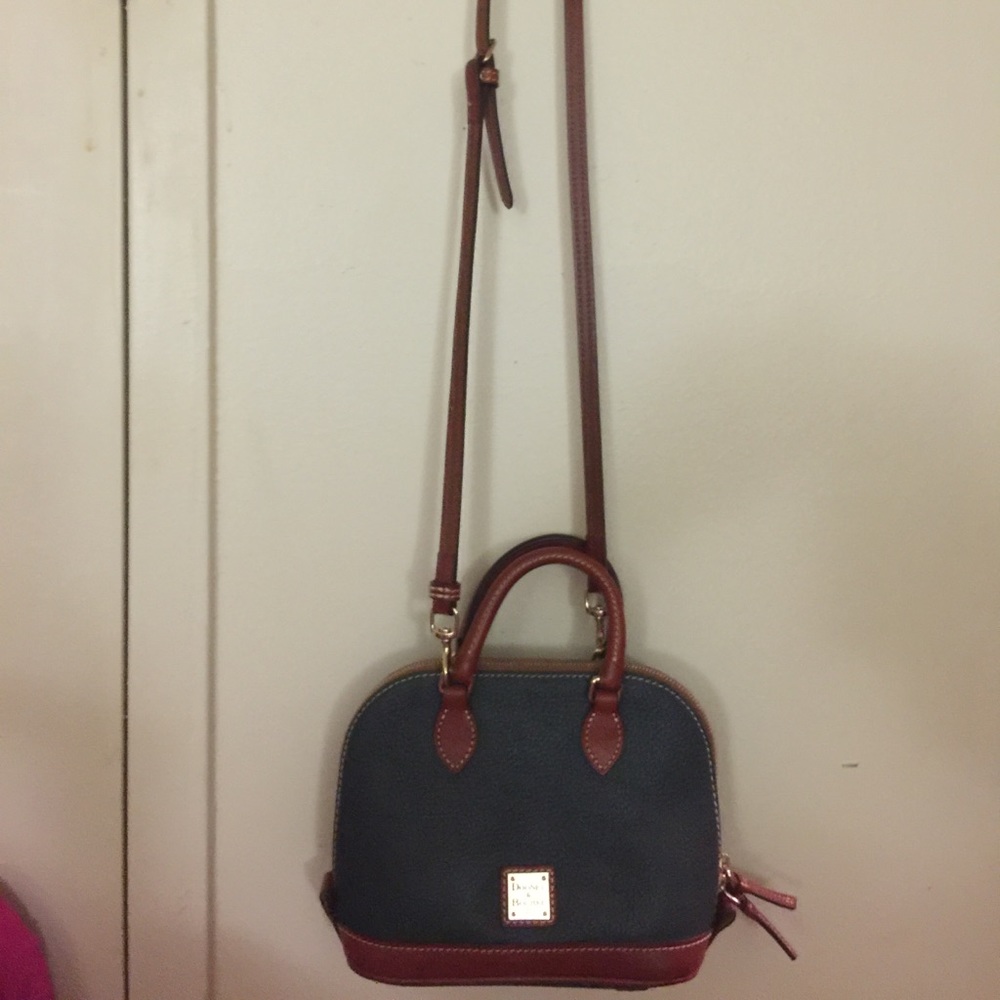 Dooney & Bourke Pebble Leather Bitsy Bag-Zip zip.